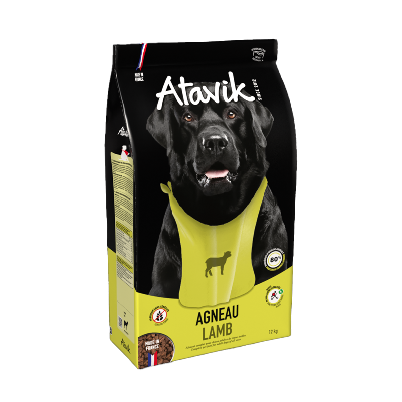 Croquettes françaises agneau pour chiens - 12kg