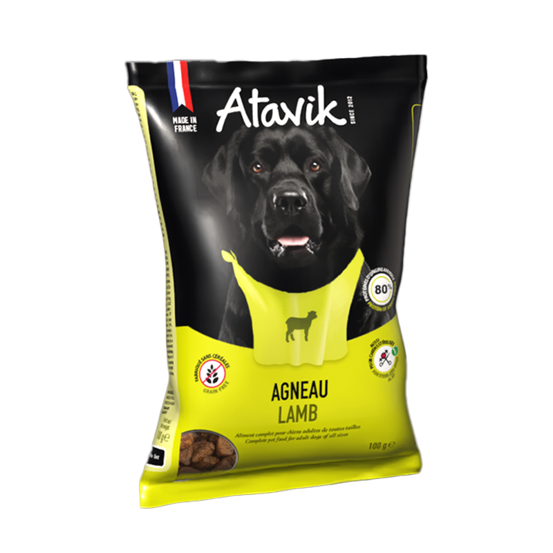 Échantillon croquettes françaises pour chien - Agneau Échantillon croquettes françaises pour chien - Agneau