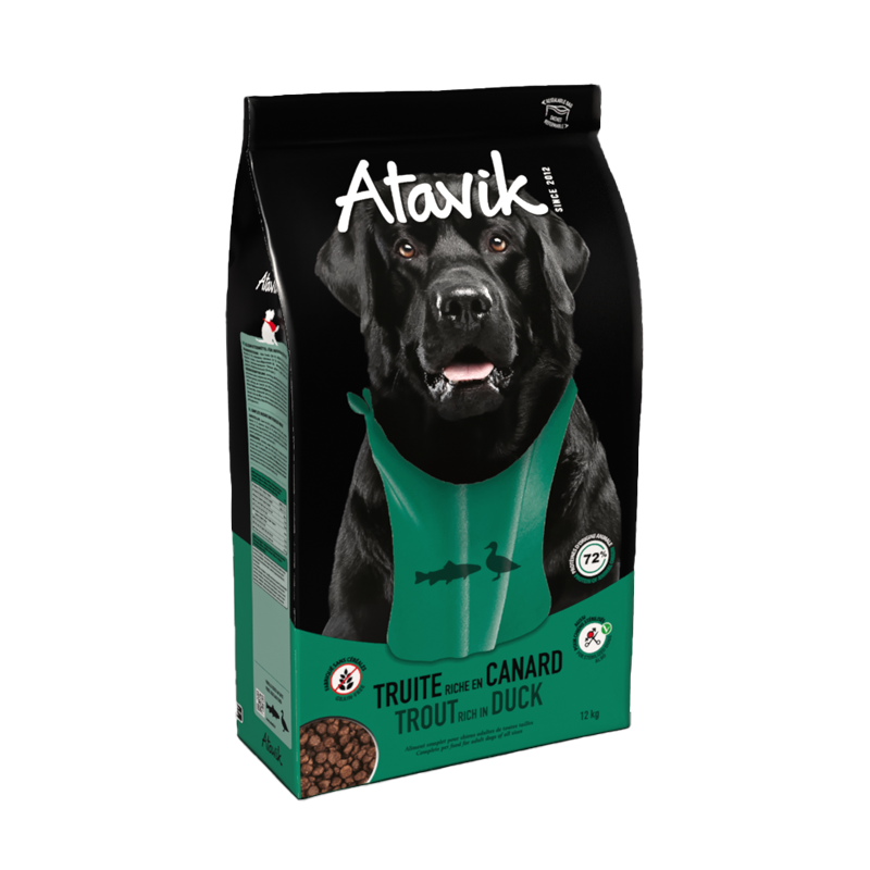 Croquettes au canard et truite pour chiens sans céréales - 12kg