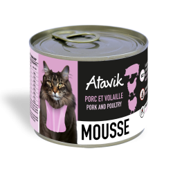 Mousse chat - porc et volaille