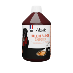 Huile de saumon pour chien...
